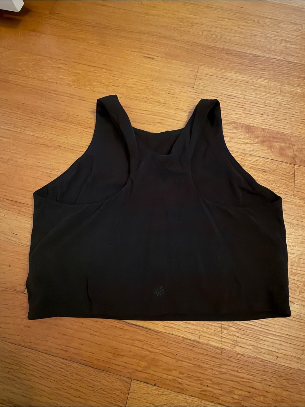 Athleta Black Racerback Crop Tank